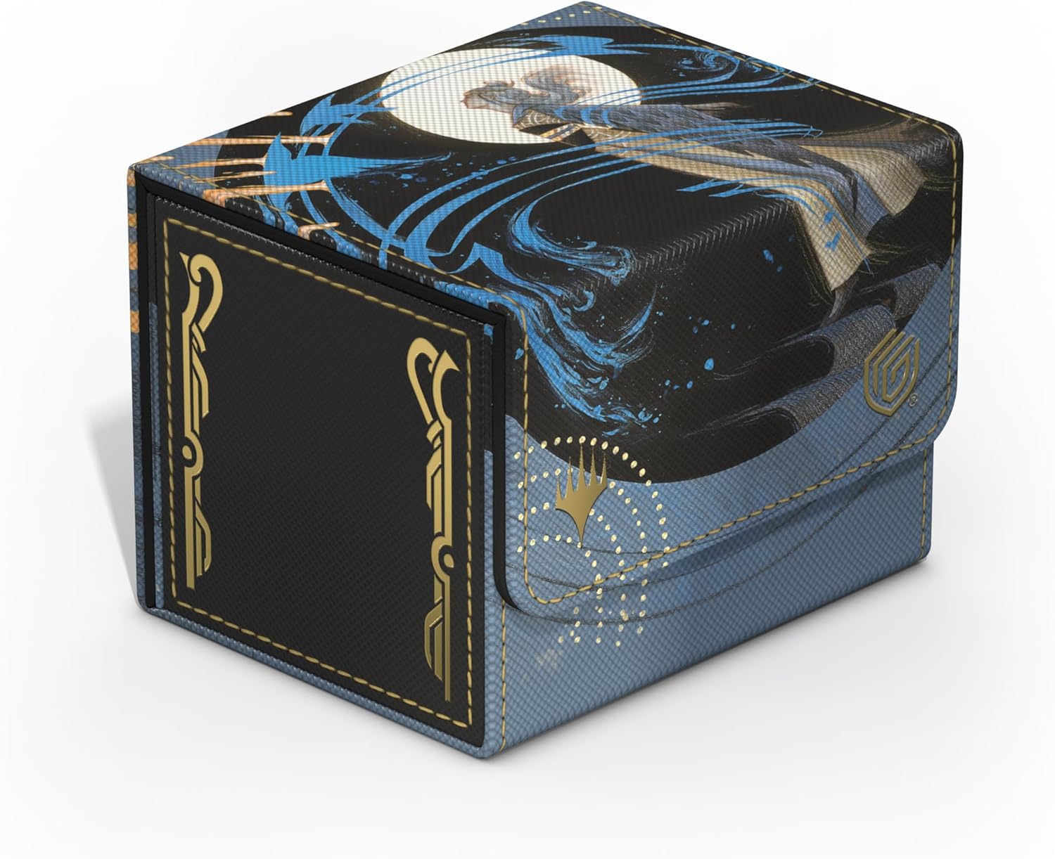 The Sidewinder 100+ Xenoskin is a high-quality TCG deck box that offers premium card protection thanks to its resistant Xenoskin material, microfiber inner lining, and strong magnetic closure, while still granting easy and convenient access to the deck inside. The deck boxes are printed in full color with officially licensed artworks from Magic: The Gathering’s upcoming set "Secrets of Strixhaven". The Sidewinder 100+ Xenoskin is optimized to hold 100 double-sleeved or 120 single-sleeved cards in Ultimate G