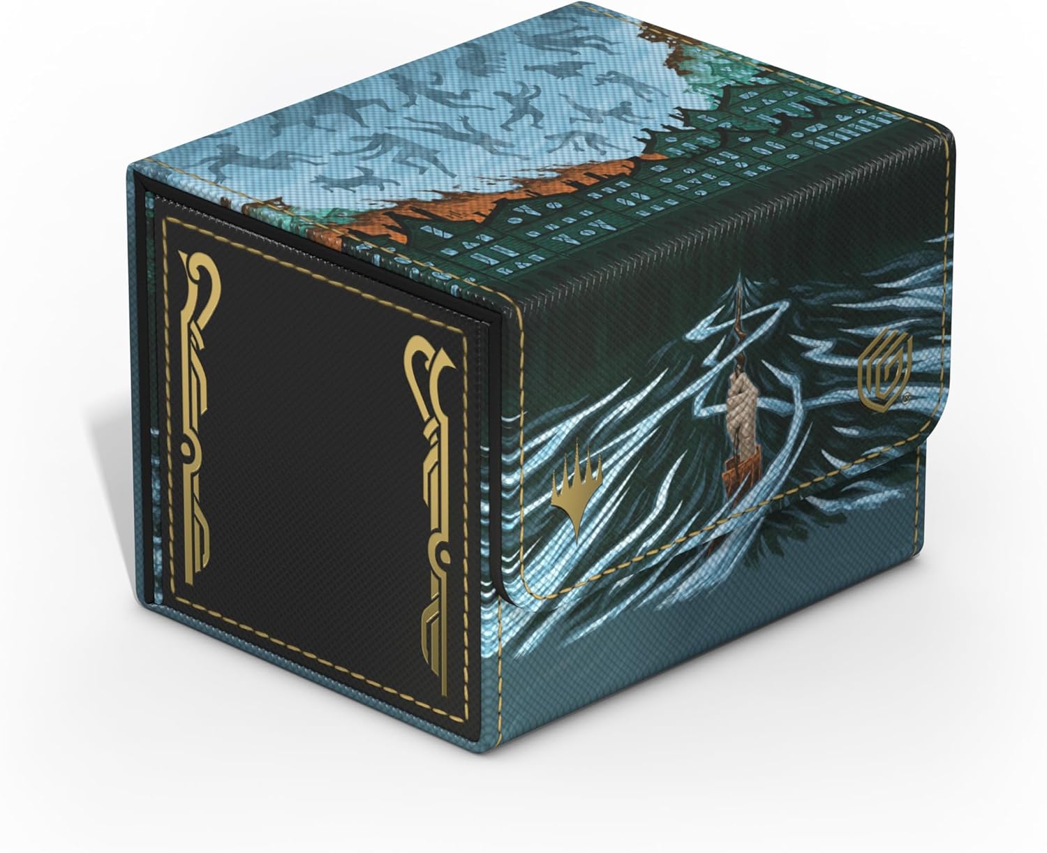 The Sidewinder 100+ Xenoskin is a high-quality TCG deck box that offers premium card protection thanks to its resistant Xenoskin material, microfiber inner lining, and strong magnetic closure, while still granting easy and convenient access to the deck inside. The deck boxes are printed in full color with officially licensed artworks from Magic: The Gathering’s upcoming set "Secrets of Strixhaven". The Sidewinder 100+ Xenoskin is optimized to hold 100 double-sleeved or 120 single-sleeved cards in Ultimate G