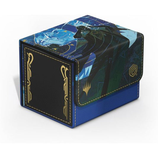 The Sidewinder 100+ Xenoskin is a high-quality TCG deck box that offers premium card protection thanks to its resistant Xenoskin material, microfiber inner lining, and strong magnetic closure, while still granting easy and convenient access to the deck inside. The deck boxes are printed in full color with officially licensed artworks from Magic: The Gathering’s upcoming set "Secrets of Strixhaven". The Sidewinder 100+ Xenoskin is optimized to hold 100 double-sleeved or 120 single-sleeved cards in Ultimate G
