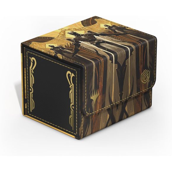 The Sidewinder 100+ Xenoskin is a high-quality TCG deck box that offers premium card protection thanks to its resistant Xenoskin material, microfiber inner lining, and strong magnetic closure, while still granting easy and convenient access to the deck inside. The deck boxes are printed in full color with officially licensed artworks from Magic: The Gathering’s upcoming set "Secrets of Strixhaven". The Sidewinder 100+ Xenoskin is optimized to hold 100 double-sleeved or 120 single-sleeved cards in Ultimate G