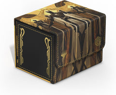The Sidewinder 100+ Xenoskin is a high-quality TCG deck box that offers premium card protection thanks to its resistant Xenoskin material, microfiber inner lining, and strong magnetic closure, while still granting easy and convenient access to the deck inside. The deck boxes are printed in full color with officially licensed artworks from Magic: The Gathering’s upcoming set "Secrets of Strixhaven". The Sidewinder 100+ Xenoskin is optimized to hold 100 double-sleeved or 120 single-sleeved cards in Ultimate G