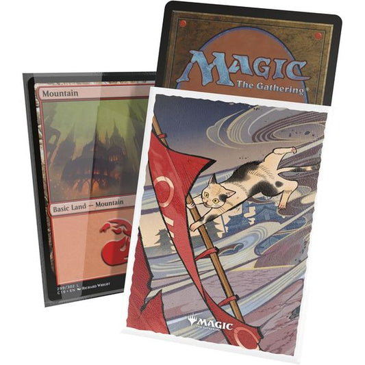 Ultimate Guard’s Art Sleeves are premium card sleeves with officially licensed artwork from Magic: The Gathering’s "Secrets of Strixhaven" set, featuring a detailed, scratchproof print on the fully opaque back and an extra-clear front. Their textured back ensures a smooth shuffle feel, while high-quality materials guarantee durability, making Art Sleeves ideal for both casual and tournament players.
