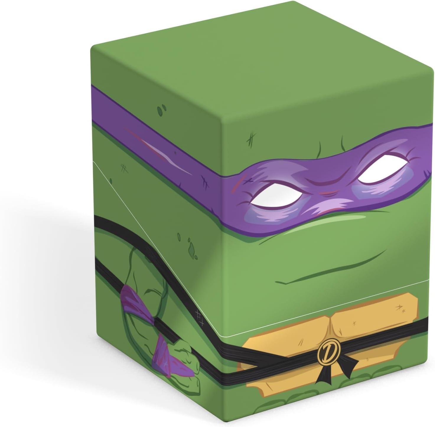 Ultimate Guard Squaroes represent the next generation of TCG accessories! Made from high-quality materials and 78% from renewable resources, the Squaroes offer an excellent level of card protection and, thanks to exclusive designs, limited editions and deck boxes with different degrees of rarity, become collector's items themselves. The Teenage Mutant Ninja Turtles™ Squaroes can hold up to 100 double-sleeved cards* from games like Magic: The Gathering, Pokémon, Lorcana, Flesh and Blood, Yu-Gi-Oh!, Riftbound
