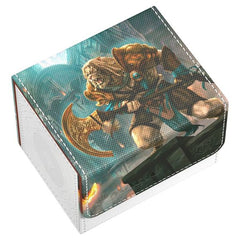 The Sidewinder 100+ Xenoskin is a high-quality TCG deck box that offers premium card protection thanks to its resistant Xenoskin material, microfiber inner lining, and strong magnetic closure, while still granting easy and convenient access to the deck inside. The deck boxes are printed in full color with officially licensed artworks from Magic: The Gathering’s upcoming set "Reality Fracture". The Sidewinder 100+ Xenoskin is optimized to hold 100 double-sleeved or 120 single-sleeved cards in Ultimate Guard