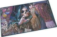 The 61x35cm Play-Mat protects cards and sleeves while playing and improves the gaming experience thanks to its anti-slip underside, while the stitched edges guarantee an even longer service life. The top side of the Play-Mat is printed with officially licensed artworks from Magic: The Gathering's upcoming set "Reality Fracture".