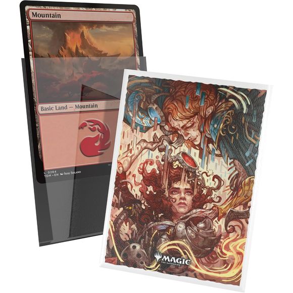 Ultimate Guard’s Art Sleeves are premium card sleeves with officially licensed artwork from Magic: The Gathering’s "Reality Fracture" set, featuring a detailed, scratch-proof print on the fully opaque back and an extra-clear front. Their textured back ensures a smooth shuffle feel, while high-quality materials guarantee durability, making Art Sleeves ideal for both casual and tournament players.