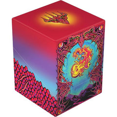 <p><strong>Ultimate Guard RTE Boulder 100+ – Magic: The Gathering Mana Token (Mountain)</strong> combines officially licensed MTG artwork with durable, eco-friendly trading card storage. Featuring vibrant Mountain mana-inspired artwork, this premium deck box holds up to 100 double-sleeved cards in Ultimate Guard sleeves. Made in Germany using 78% renewable resources, its rigid construction, soft-touch finish, and secure closure provide reliable protection for your favorite decks. The compact, modular design