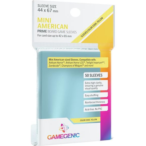 This pack of 100 Soft Sleeves offers an affordable option to keep bigger collections of gaming cards safe and sound. They are made from extra clear polypropylene and prevent cards from bent corners, scratches or dirt. With a size of 67 x 94 mm these sleeves are perfect for playing and archiving.