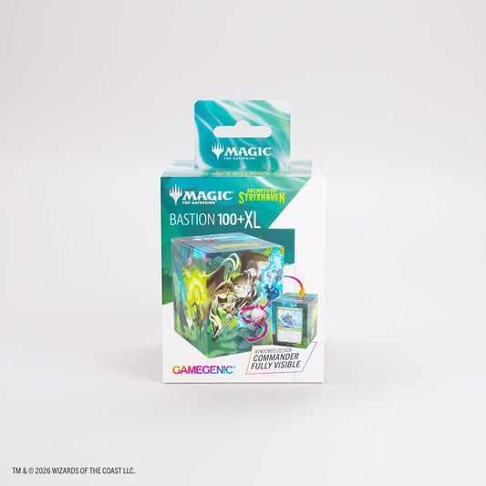 Instantly identify your deck: Meet the Bastion 100+ XL – Art Edition! The market’s only rock-solid deck box featuring a rear clear window that lets you show off your top card or Commander without opening it. Truly one of a kind. An exclusive innovation that puts the Bastion 100+ XL in a category of its own. Covered in officially licensed artwork from the game, this rock-solid deck box will keep 100+ double-sleeved cards securely stored.