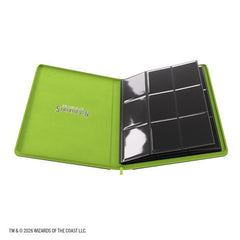 Carpeta con cremallera Gamegenic MTG Secrets of Strixhaven de 18 bolsillos - Negro/Verde