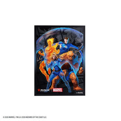 OFFICIAL MARVEL X MAGIC DESIGN: Premium card sleeves featuring officially licensed Fantastic Four artwork combining Marvel Super Heroes with Magic: The Gathering style.
PROTECTS VALUABLE CARDS: Durable sleeves help prevent bent corners, scratches, and wear during gameplay and shuffling.
TEXTURED MATTE SHUFFLE FEEL: Matte back and clear front provide smooth shuffling and excellent card visibility during play.
STANDARD CARD SIZE COMPATIBILITY: Optimized for Magic: The Gathering cards and compatible with ot