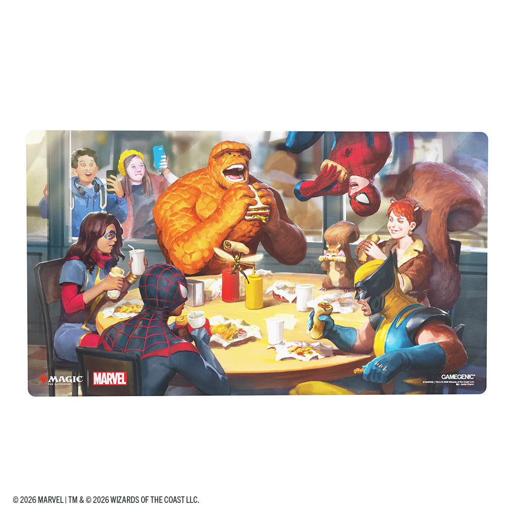 Premium-quality, full-color printed and officially licensed Prime Playmat; an essential accessory for every dedicated gamer.
Each playmat captures the game’s immersive atmosphere and brings it straight to your tabletop. With 2mm soft cushioning, it protects your cards from rough or dirty surfaces while offering a smooth and comfortable play experience. The ultrafine fabric surface ensures seamless card movement, while the anti-slip backing keeps the mat firmly in place during gameplay. Each playmat features