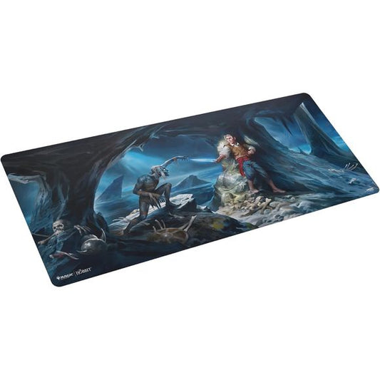 The extra-large premium quality, full color printed, and officially licensed Prime Table-sized Playmat 6ft will let players dive right into the new set straight from the gaming table!
The special format, designed to deck out a whole table, features stunning artwork from the set.
The playmat has soft cushioning, flat stitching, and an ultra-fine surface for smooth gameplay. Its non-slip backing and table size format provide ample space for decks and accessories, allowing multiple players to play on it head-t