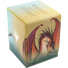 The Squire 80+ XL is a premium deck box featuring officially licensed artwork from the game, showcased on a full-color printed Refractifyber surface with high visual impact.
The Squire 80+ XL holds 80 double-sleeved cards, even with extra Thick Inner Sleeves. The Convertible line is designed to present cards in unique ways. Remove the lid, attach it to the bottom, or start tilting your box in a wide variety of ways. Powerful magnets keep it safely closed.
Five Squire 80+ XLs fit into the Treasure Trove, cr