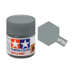 Tamiya Acrylic Paints are made from water-soluble acrylic resins and are excellent for either brush or spray painting. These paints can be used on styrol resins, styrofoam, wood, plus all of the common model plastics. The paint covers well, flows smoothly with no blushing or fading, and can be blended easily. 10ml screw top bottle. 
Proper ratio for paint thickness differs according to weather conditions. Rough guidelines of thinning ratio is2:1-3:1 ( Tamiya Acrylic paint : thinner).
