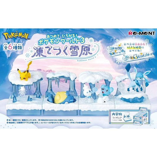 Re-Ment Pokemon World 3 Frozen Snow Field Collection - Full Set of 6 | Galactic Toys & Collectibles