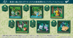 Re-Ment Pokemon Frame Deep Green Forest - Full set of 6