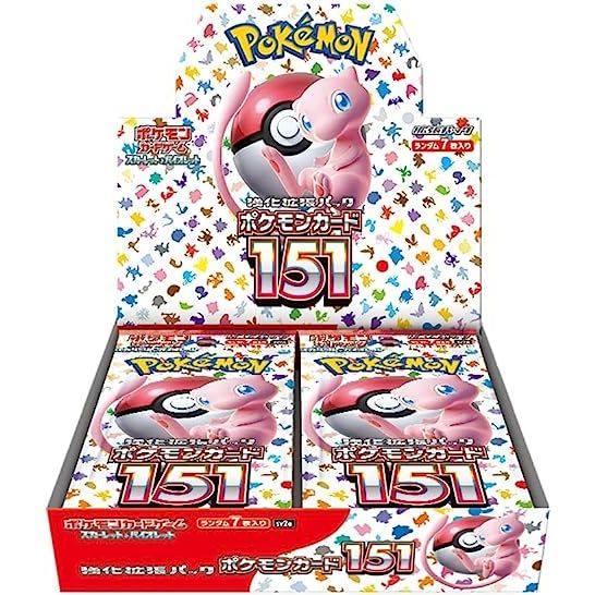 The hot new Pokémon TCG set, straight from Japan. 151 is HERE! 1BOX = 20 packs included. 1 pack = 7 cards.