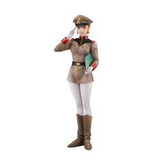<p><strong>PRE-ORDER: Expected to ship in June of 2027.</strong></p>
<p>Megahouse brings Tsukasa Kotobuki's illustration of Matilda Ajan to life in this Gundam Girls Generation figure.</p>
<p>Matilda wears her sharp military uniform with sculpted cap insignia, natural fabric folds, textured leather boots and metallic accents. Two swappable head and hand sets are included: one has her saluting with a folder in her left hand, and the other shows her without her cap, running a hand through her hair. Sculpted