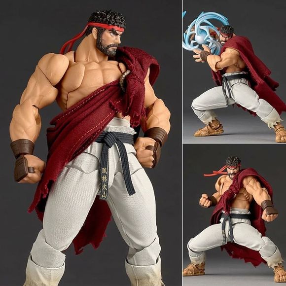 <p>Step into the fight with <strong>Ryu</strong> from <em>Street Fighter 6</em>, brought to life in Kaiyodo's highly articulated <strong>Revoltech Amazing Yamaguchi</strong> series!</p>
<p>Ryu's powerful physique and updated <em>Street Fighter 6</em> appearance are faithfully recreated with impressive sculpting, real cloth elements, and Kaiyodo's signature articulation system. His tattered gi, straw sandals, black belt featuring the "Furinkazan" lettering, and rugged bearded appearance capture the veteran