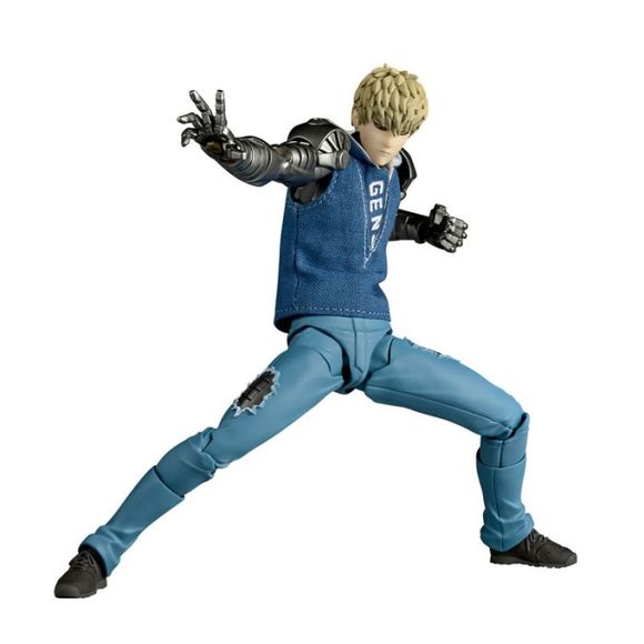 <p><strong>PRE-ORDER: Expected to ship in June of 2027.</strong></p>
<p>From the hit anime series <em>One-Punch Man</em> comes <strong>Genos</strong> as part of Kaiyodo's <strong>Amazing Yamaguchi Revoltech</strong> action figure series!</p>
<p>Standing approximately <strong>6.5 inches (16.5 cm) tall</strong>, Genos is based on his upgraded appearance from the latter half of Season 2. His highly detailed cyborg body features extensive mechanical sculpting throughout the torso and limbs, while a removable