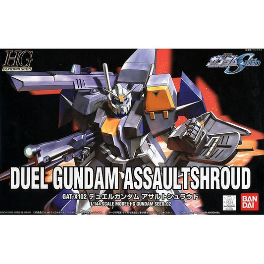 Bandai 1/144 HG Duel Gundam Assaultshroud (Gundam Seed). Assembly Required.