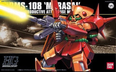 Zeta Gundam's Marasai comes to us in Bandai's HGUC series -- designed by Katoki Hajime, beautifully molded in coloured plastic, and featuring snap assembly for easy construction! Foil stickers are included for additional detail; polycaps allow free movement of the joints. A painting colour guide, should you want to paint your kit, is included.