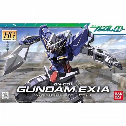<p>Build and display <strong>Gundam 00 Gundam Exia</strong> with this official Bandai Hobby <strong>HG 1/144 scale model kit</strong>.</p>
<p>One of the 4 Gundam units from Gundam 00 Season 1. Weapons include GN long blade, GN short blade, GN beam saber, GN beam dagger, GN shield, and GN sword that can switch between rifle mode and gun mode</p>
<p><strong>Product Features:</strong></p>
<ul>
<li>HG 1/144 scale model kit</li>
<li>Official Bandai Hobby release</li>
<li>Includes beam saber accessory/accessories