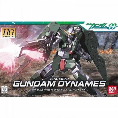 <p>Here's an excellent snap-fit assembly kit of Lockon Stratos' personal Mobile Suit, Gundam Dynames! Molded in color, it will be articulated with plenty of polycap joints upon completion and will feature foldable GN shields to the front for front guard mode.</p>
<p>Its GN sniper rifle can be set up with tripod support and can also be stored on its right shoulder armor. The yellow antenna on its head can be slid down to reveal a gun camera for precision sniping.</p>
<p>A sheet of foil stickers is included f