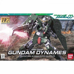 <p>Here's an excellent snap-fit assembly kit of Lockon Stratos' personal Mobile Suit, Gundam Dynames! Molded in color, it will be articulated with plenty of polycap joints upon completion and will feature foldable GN shields to the front for front guard mode.</p>
<p>Its GN sniper rifle can be set up with tripod support and can also be stored on its right shoulder armor. The yellow antenna on its head can be slid down to reveal a gun camera for precision sniping.</p>
<p>A sheet of foil stickers is included f