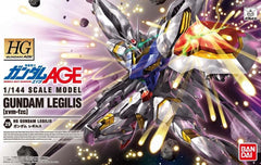 The new Vagan's MS, developed based on the analysis of Gundam Age-3 with Vagan's technology. Legilis core and the body can be separated. Includes two types of eyes, Vagan type and Gundam type are available. The shield's shooting bits gimmicks can be recreated with replacement parts. Clear yellow beams included.