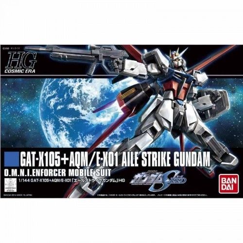 <p>The first heroic Gundam from the Gundam Seed appears again! Part of the All Gundam project which seeks to bring new modern kits from older Gundam titles, the Aile Strike shares a common construction with other kits to allow for part swapping and easy customization.</p>
<p>Utilizing parts and sleek new proportion from the HG Build Strike Gundam, the Aile Strike features unrivaled range of motion and sharpness of detail compared to its past incarnations! 2 beam sabers, 2 armor Schneider's, beam rifle, shie