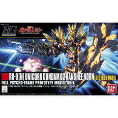 <p>Banshee Norn in its Destroy mode configuration with all new translucent orange frame parts. Beam magnum with revolving launcher can mount a beam jitter and also comes with spare magazine clip.</p>
<p>Armed Armor XC and Armed Armor DE are fully deployed, revealing the massive "mane" of this black lion themed Gundam. LOOK FOR ORIGIN OF SHIPMENT: Only items shipped from within North America are being sold by authorized U.S. retailers.</p>
<p>The product box will have a warning label, which is proof that you