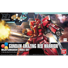 Tatsuya Yuki's Gundam Amazing Red Warrior makes its debut in model-kit form! A weapons set is also available, sold separately--get 'em both and increase the firepower!