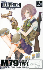 The model kit replicates the iconic shoulder-mounted M79 grenade launcher, as well as the handheld version. The kit comes with a variety of ammunition types that can be inserted.