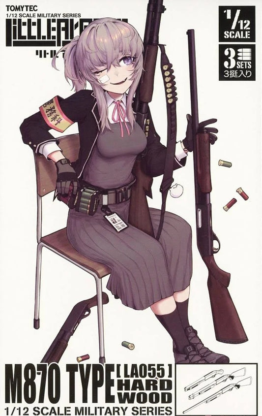 The M870 is a classic pump-action shotgun developed in the 1960s and adopted by police and military forces all over the world. This latest Little Armory kit features three different lengths of this popular weapon: the 28-inch barrel known as the "Wingmaster," the 18.5-inch length for home defense, and the 14-inch TAC-14 version. The pump action is operational in all three lengths.