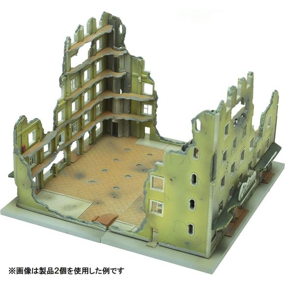 Tomytec DCM04 Dio-Com Destroyed Building C Diorama 1/144 Scale Model Kit | Galactic Toys & Collectibles