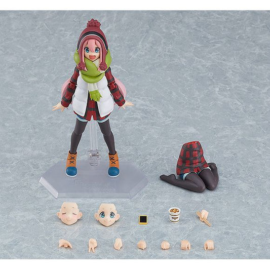 Let's go on a proper camp next time!
From the anime series "Laid-Back Camp" comes a figma of the main character Nadeshiko Kagamihara!
· Using the smooth yet posable joints of figma, you can create a variety of poses.
· A flexible plastic is used for important areas, allowing proportions to be kept without compromising posability.
· She comes with three face plates including a smiling face, a cheerful face and a smiling face with closed eyes!
· She comes with a cup of curry noodles, chopsticks, her