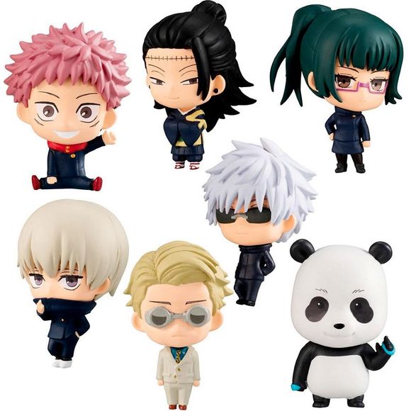 Possible characters to collect: Yuji Itadori, Maki Zenin, Toge Inumaki, Panda, Kento Nanami, Satoru Gojo, and Kenjaku.
Please note: All orders are random! We cannot guarantee a certain figure or "set".