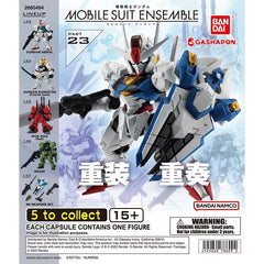Mobile Suit Gundam – Mobile Suit Ensemble Part 23 Gashapon
Expand your Gundam collection with Bandai’s Mobile Suit Ensemble Part 23! This Gashapon series features detailed, super-deformed Mobile Suits with interchangeable parts, weapons, and articulation for creating dynamic poses and customized displays.
There are 5 different items to collect:
Gundam Aerial
Gundam Barbatos (Fourth Form)
Rick Dias (Red)
Graze
MS Weapons Set
Each gacha capsule contains 1 randomly selected item, so which Mobile Suit or we