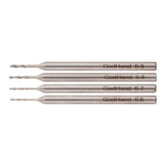 GodHand DB-5A Pin Vise Drill Bit Set of 5 0.5-0.9mm for Plastic Models