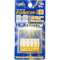 1.0/1.5/2.0/2.5/3.0mm Set of 5 bits
Compatible for Pin Vise. To avoid breakage, do not push this product when you spin it to make a hole, please let it use it's weight.