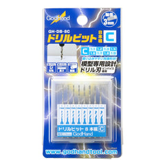 1.1/1.2/1.3/1.4/1.6/1.7/1.8/1.9mm Set of 8 bits Compatible blade for Pin Vise. To avoid breakage, do not push this product when you spin it to make a hole, please let it use it's weight.
