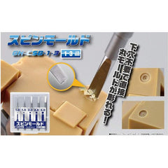 GodHand CSB-1-3 Juego de 5 cuchillas giratorias para portabrocas de 1 mm-3 mm para modelos de plástico
