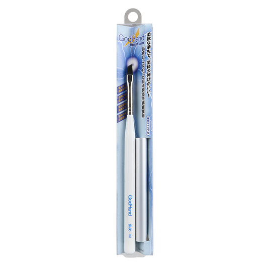<p>Add control and detail to your painting workflow with the <strong>GodHand EBRSUP-NM Brushwork Softest Hobby Angular Paint Brush Medium w/ Cap</strong>. This GodHand hobby brush is intended for miniature painting, model finishing, and other detailed creative work.</p>
<p>GodHand "Ubuge" series brushes are delicate brushes created by craftsman who specialize in artificial hair brushes. The "Ubuge" series uses thinner and softer hair, and the brush tip feels fluffy like downy hair. The a