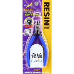 The GodHand RCN-120 Resin Nipper is designed to be the perfect nipper to cut 3D printer resin parts & GK Kits. These double-bladed nippers are made from Kobe Steel in Japan. Overall length is approximately 170mm (6.7"), and total weight is 140 grams (5 oz). Cuts cleanly, and should only be used to cut sprues of less than 3mm thickness. Includes leather blade protector for protecting nippers when not in use. Can also be used for plastic, but designed especially for resin.