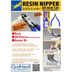 GodHand RCN-120 3D Printer Resin & GK Model Kit Hobby Nipper