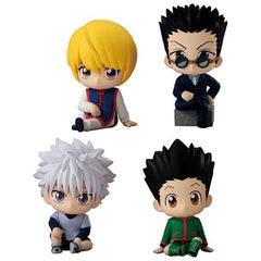 Hunter x Hunter Gashapon Figure Capsule Collection features: Killua, Gon, Kurapika, and Leorio
This contains one random figure in a gashapon capsule