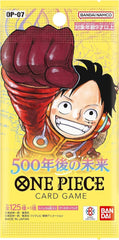 500 Years in the Future Japanese Booster OP-07 One Piece TCG
1 Booster pack: 6 Cards.