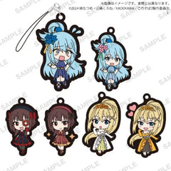 Collect all 6 Types: Aqua A, Aqua B, Megumin A, Megumin B, Darkness A, and Darkness B.
Please note: All orders are random! We cannot guarantee a certain character or "set".